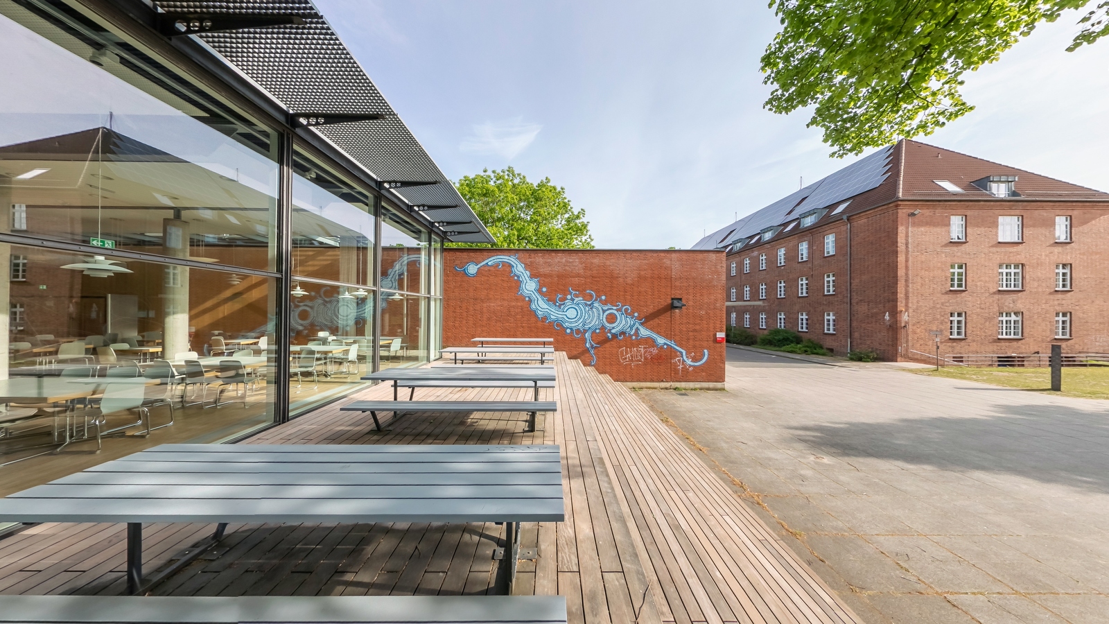 Cafeteria and Sports Ground